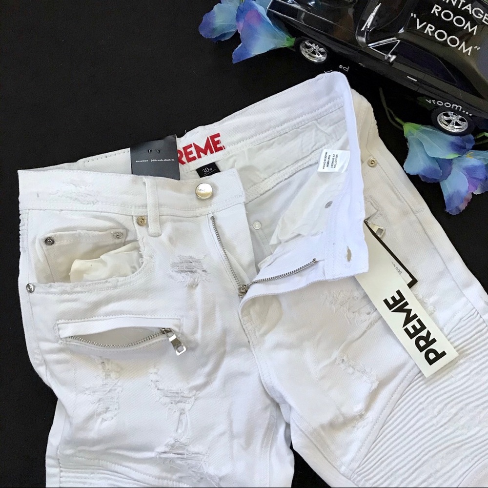 Preme NWT Distressed Shorts for Men Size W30 - Picture 4 of 10